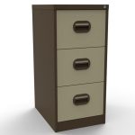 filing cabinets coffee cream with 3 drawers