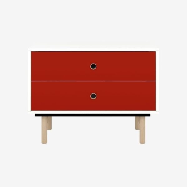 Brooklyn Home Office 2 Drawer Sideboard White - Image 6