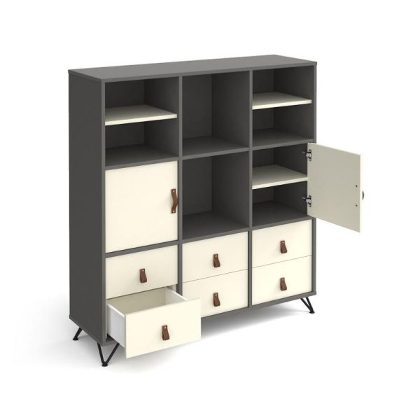 Home Office Cube Storage Trent 6 Boxes 860 x 1370mm - Image 6
