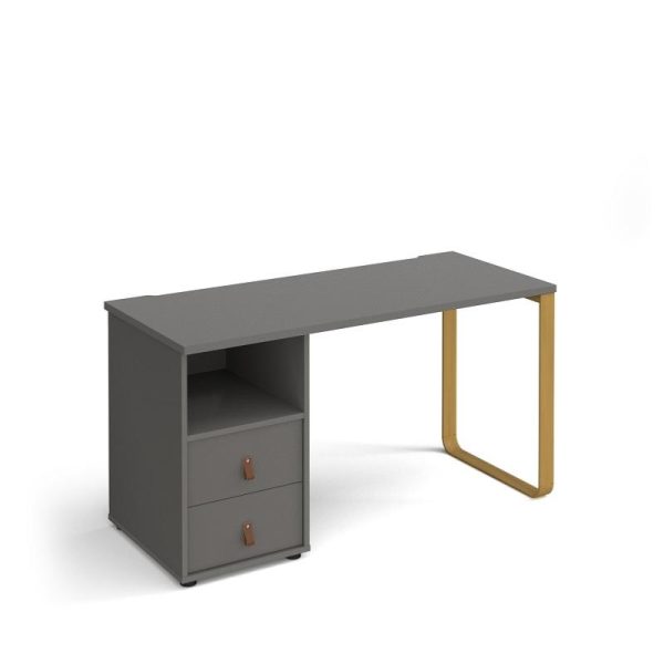 Home Office Desk Dubai 1400 With Pedestal With Drawers - Image 8