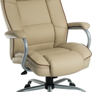heavy duty office chair cream leather