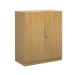 office cupboard lockable double doors beech