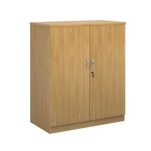 office cupboard lockable double doors beech