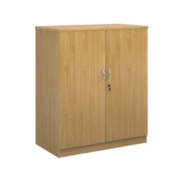 office cupboard lockable double doors beech