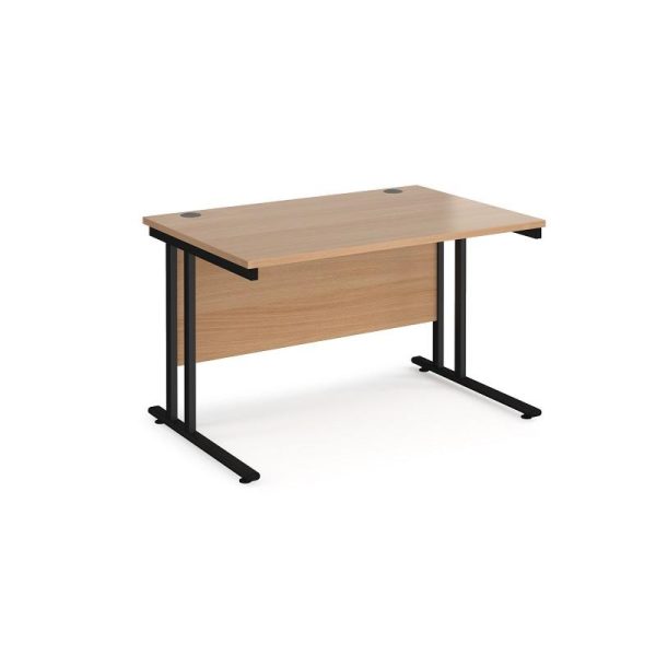 Office Straight Desk 1400 x 800mm Cantilever Leg Frame Work 25 Home Office - Image 5