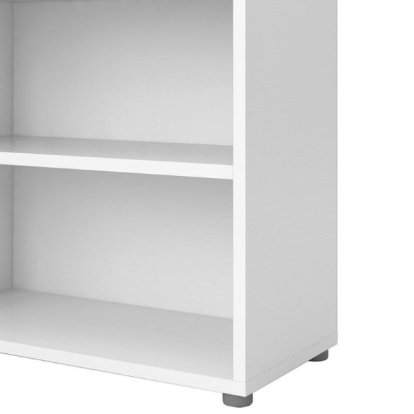 Alexis Office Bookcase White 2 Shelves - Image 4