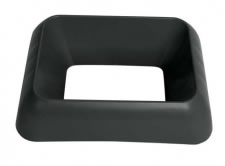 black plastic bin lid