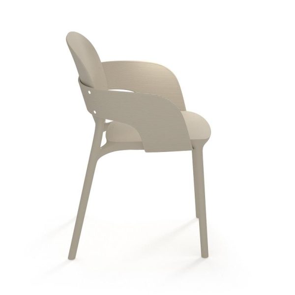 Florence Sustainable Chair With Arms Dove Grey - Image 2