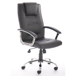 high back executive office chair black leather