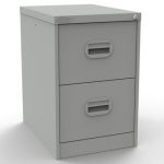 light grey filing drawers with 2 drawers
