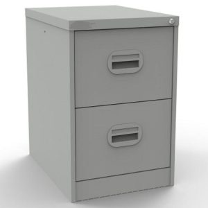 Office Filing Cabinet Connect 2 Drawer Light Grey