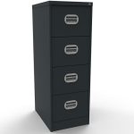 anthracite office filing cabinet with 4 drawers