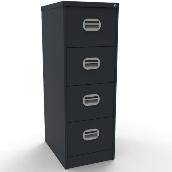anthracite office filing cabinet with 4 drawers
