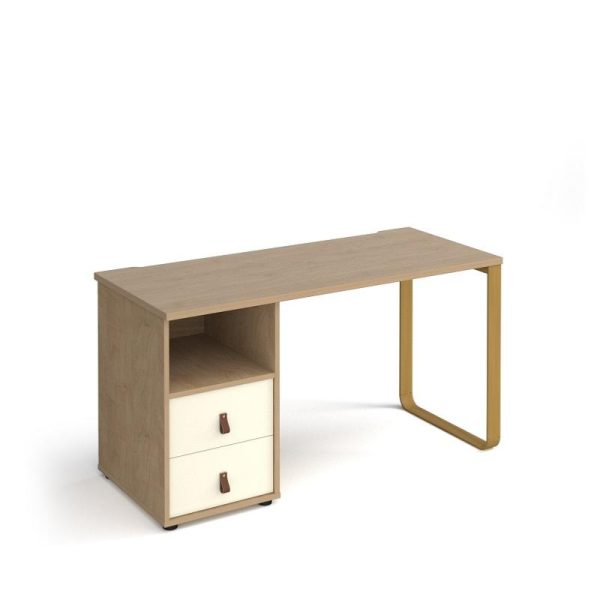 Home Office Desk Dubai 1400 With Pedestal With Drawers - Image 5