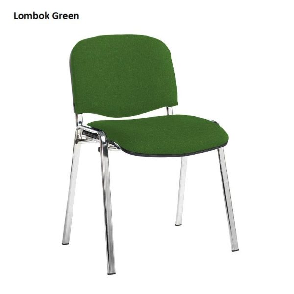 Conference/Meeting Chair Aquarius Chrome Frame And No Arms Fabric Choices 2 - Image 3
