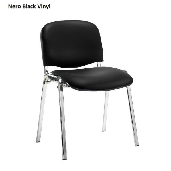 Conference/Meeting Chair Aquarius Chrome Frame And No Arms Fabric Choices 2 - Image 5
