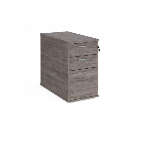 Office Desk High Pedestal Work H8 Beech - Image 7