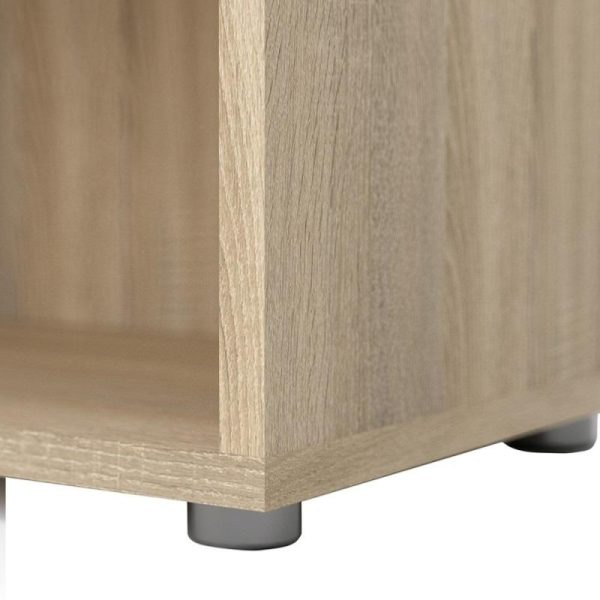 Alexis Office Bookcase Oak 2 Shelves - Image 5