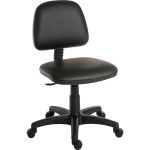 wipe clean office chair in black PU