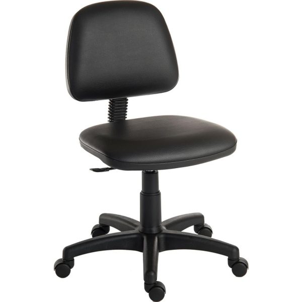 wipe clean office chair in black PU