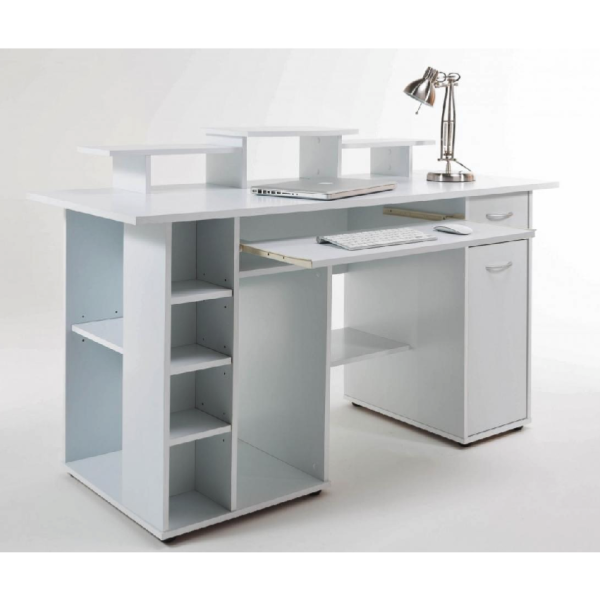 white computer desk