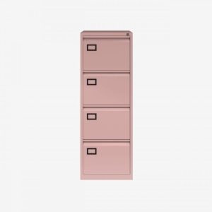 Office Filing Cabinet A Range 4 Drawer Pink