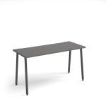 modern home office desk with grey desk top and grey frame