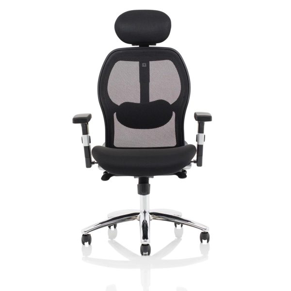 High Mesh Back Executive Office Chair Sandy - Image 5