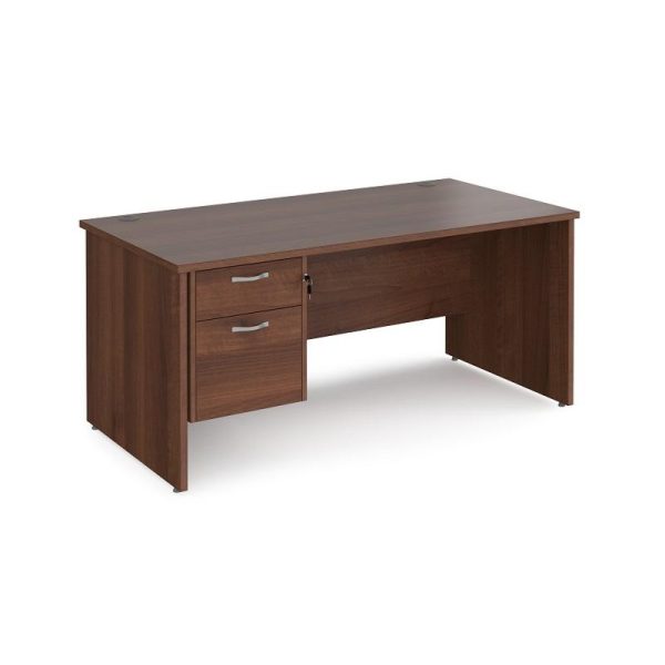 System Office Straight Desk Panel End With 2 Drawer Pedestal Work 25 - Image 6
