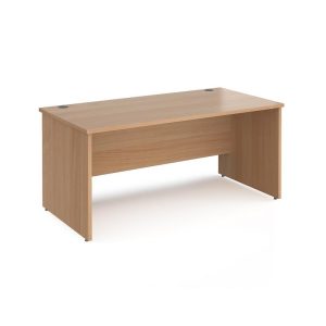 panel end office desk beech 1600mm