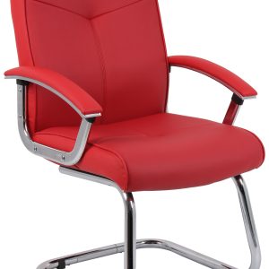 Chair Camden Visitor Red Leather