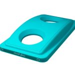 aqua recycling bin top for mixed glass