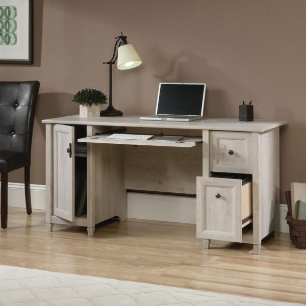 Home Office Computer Desk Chalk Wood - Image 2