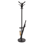 stylish coat stands in black with umbrella holder and drip tray