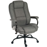 office chair heavy duty in grey fabric