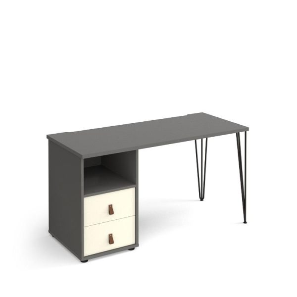 Home Office Desk Trent 1400 With Pedestal And Drawers - Image 6