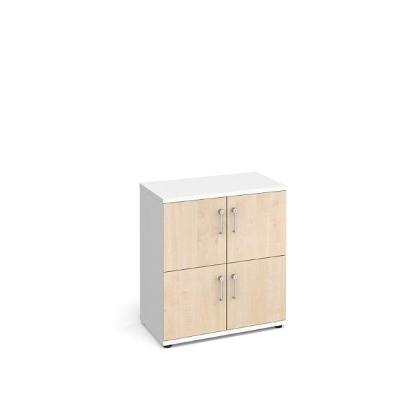 Wooden Office Storage Lockers Hide 4 Compartments - Image 3