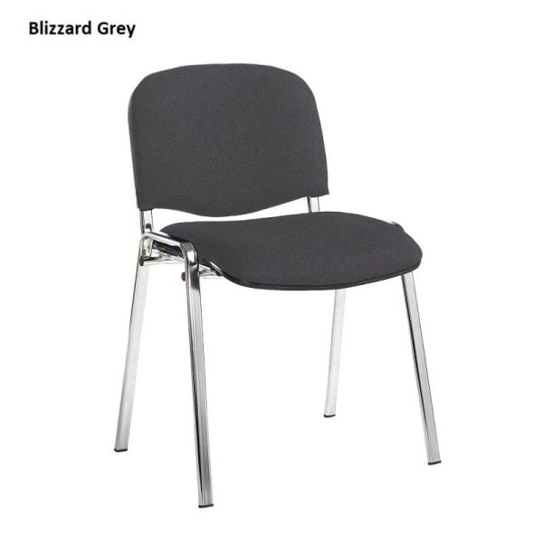 Conference/Meeting Chair Aquarius Chrome Frame And No Arms Fabric Choices 1 - Image 5