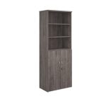 grey oak combination office cupboard