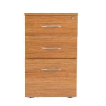 3 drawer executive under desk pedestal in oak