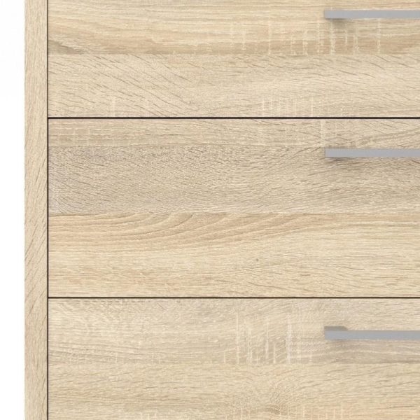 Alexis Office Storage Unit With 1 Shelf and 2 Drawers And 2 File Drawers Oak - Image 4
