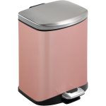 pedal bin in rose gold finish