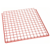 wire mesh pigeon hole shelf red