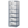 wire mesh pigeon hole extension unit with 6 spaces