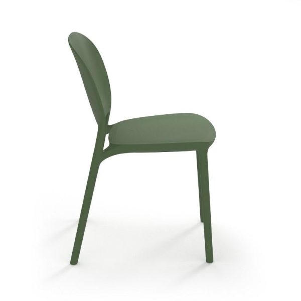 Florence Sustainable Chair No Arms Olive Green - Image 2